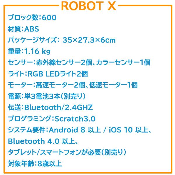 Apitor Robot X アピターロボット プログラミングロボット 工作キット 12in1の画像