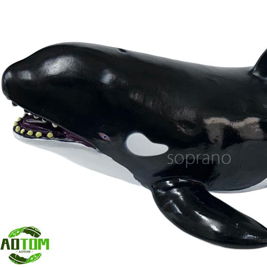 アオトモ 海洋生物フィギュア ビニールモデル シャチ FK ビックサイズ