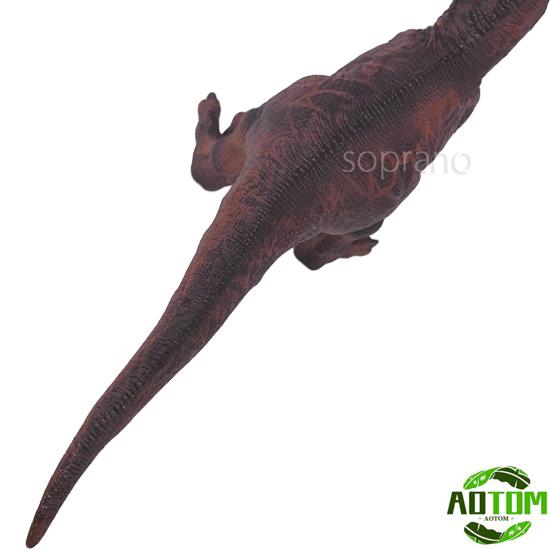 アオトモ 恐竜フィギュア ビニールモデル ティラノサウルス 茶 FK