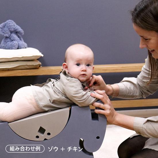 ポイント5倍 期間限定 ボーネルンド ボブルス ゾウ ブルーグレー 