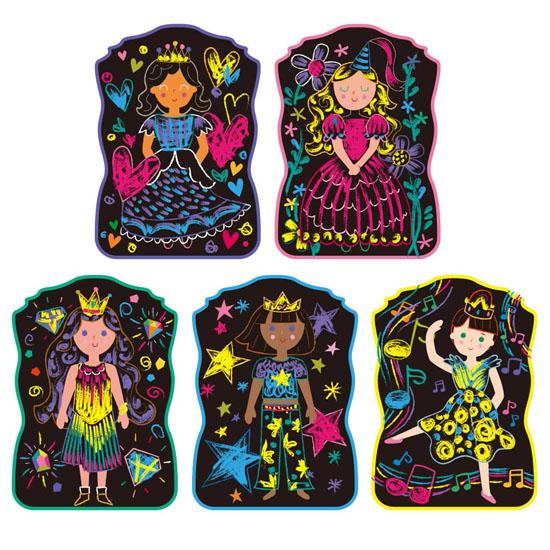 ボーネルンド チョークアート ファッションデザイン お絵描き