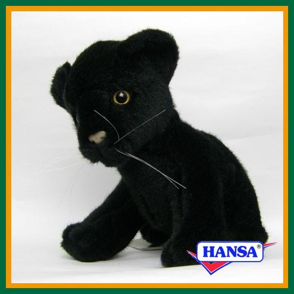 HANSA ハンサ ぬいぐるみ 3426 クロヒョウの仔 黒豹 黒ヒョウ リアル