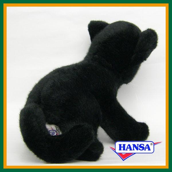 HANSA ハンサ ぬいぐるみ 3426 クロヒョウの仔 黒豹 黒ヒョウ リアル