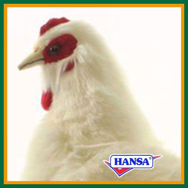 HANSA ハンサ ぬいぐるみ 4172 シロメンドリ 雌鳥 白 めんどり リアル 鳥
