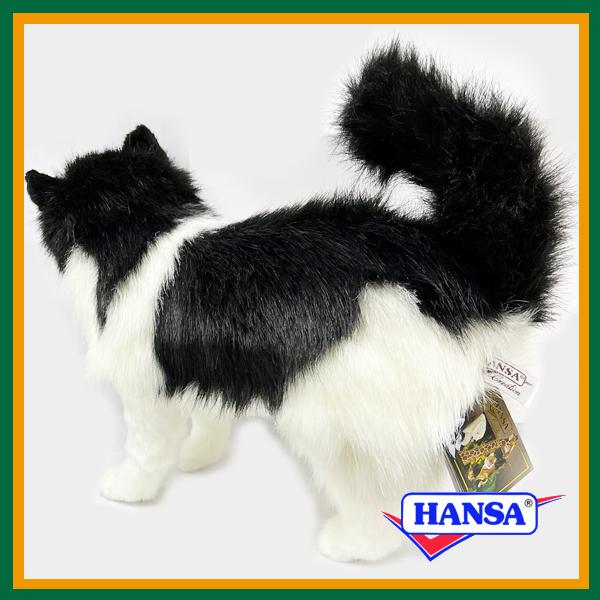 HANSA ハンサ ぬいぐるみ 4221 白黒ネコ 猫 ネコ シロクロネコ リアル 動物の画像