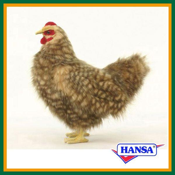 HANSA ハンサ ぬいぐるみ ニワトリ ベージュ めんどり no.1３ fit=scale-down,w=1200