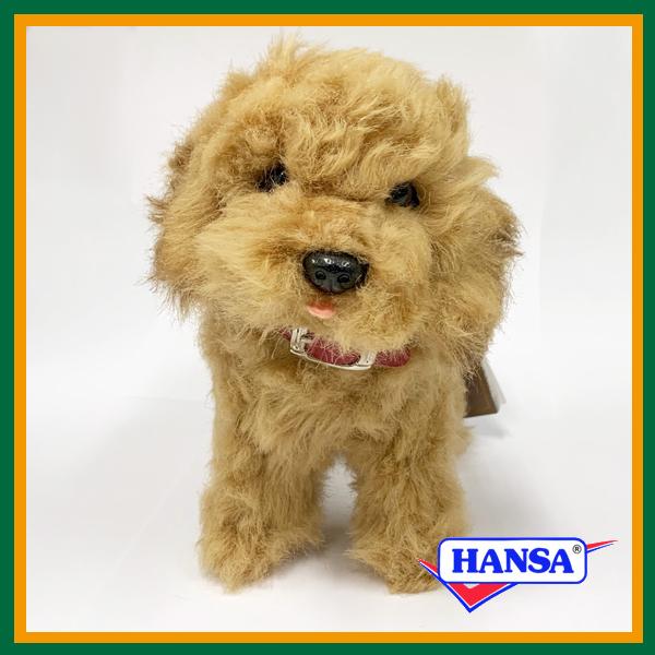 HANSA ハンサ ぬいぐるみ 6153 トイプードル 犬 イヌ リアル 動物