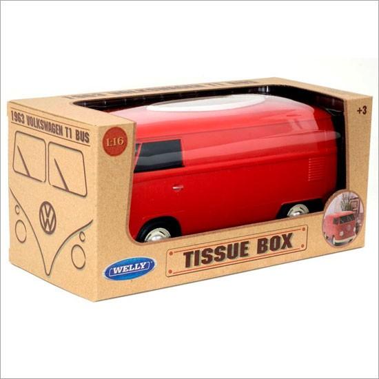 【美品】フォルクスワーゲン ティッシュケース　ティッシュボックス Volkswagen Type2 BUS Tissue BOX Plus 2トーンカラー WELLY社製