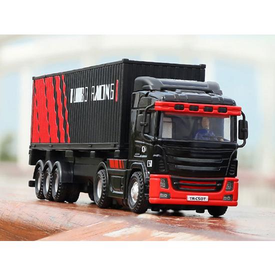 【超美品】ターボレーシング　トレーラートラック　ブラック　C50 1/76 C50 Black Trailer Truck［ 1/76スケール C50ブラック