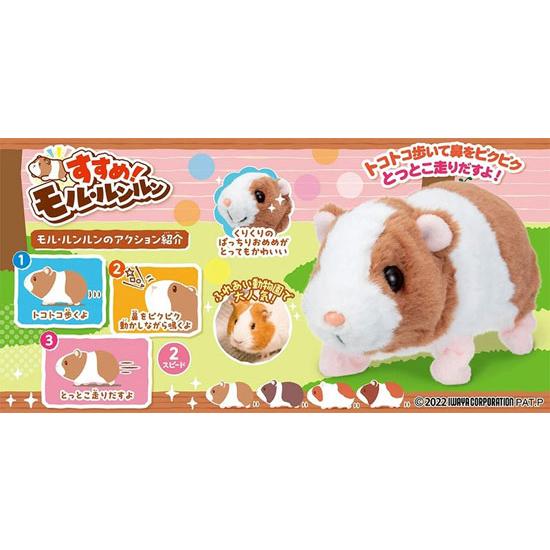 イワヤ すすめ！モルルンルン 電動動物 動くぬいぐるみ モルモット