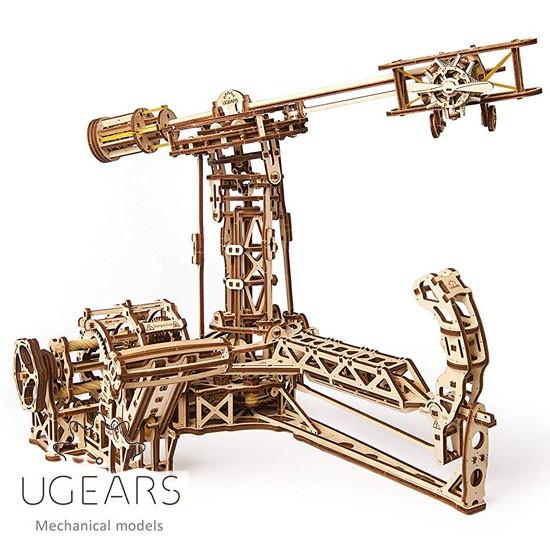 Ugears ユーギアーズ 上品な アビエイター 木製組立立体パズル バーゲンセール