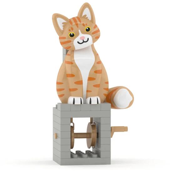 ネコ科動物パズル JEKCA ジェッカブロック オートマタ トラ猫 カラクリ人形