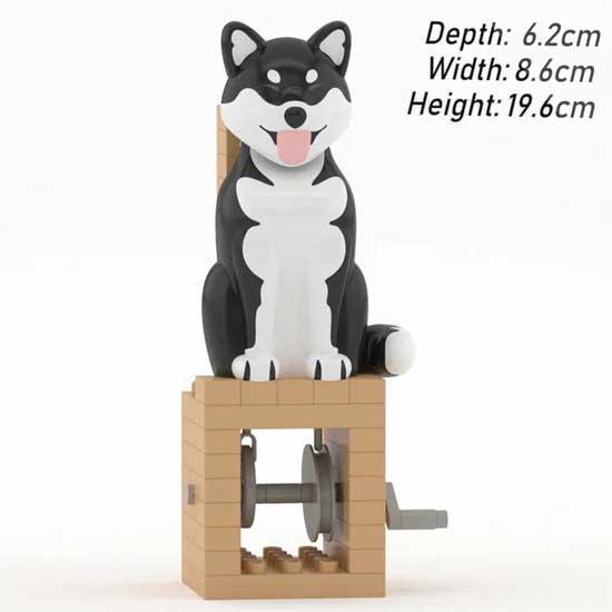 JEKCA ジェッカブロック オートマタ 柴犬 黒 カラクリ人形 からくり