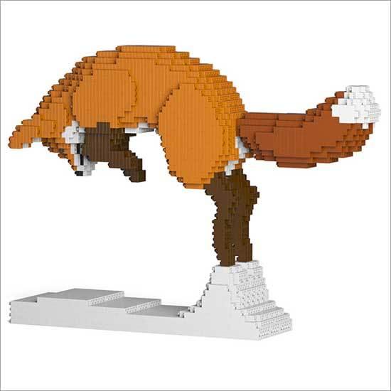 【無料ラッピングサービス有り】 JEKCA ジェッカブロック キツネ 04S Sculptor 立体パズル 組立パズル_1