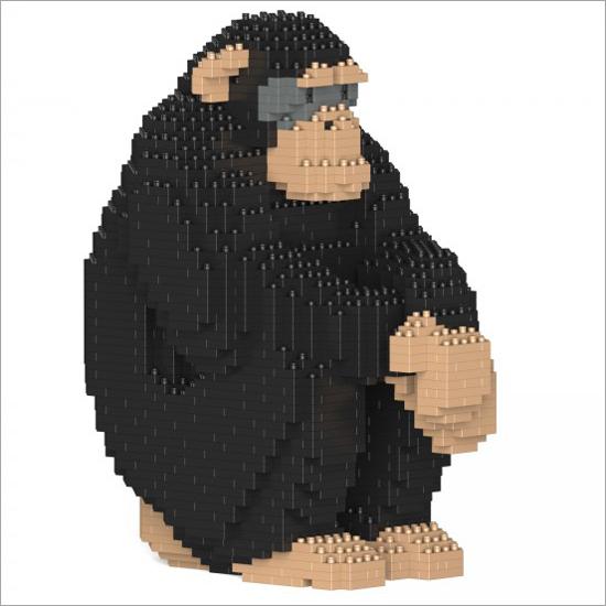 【無料ラッピングサービス有り】 JEKCA ジェッカブロック チンパンジー 01S Sculptor 立体パズル 組立パズルの画像