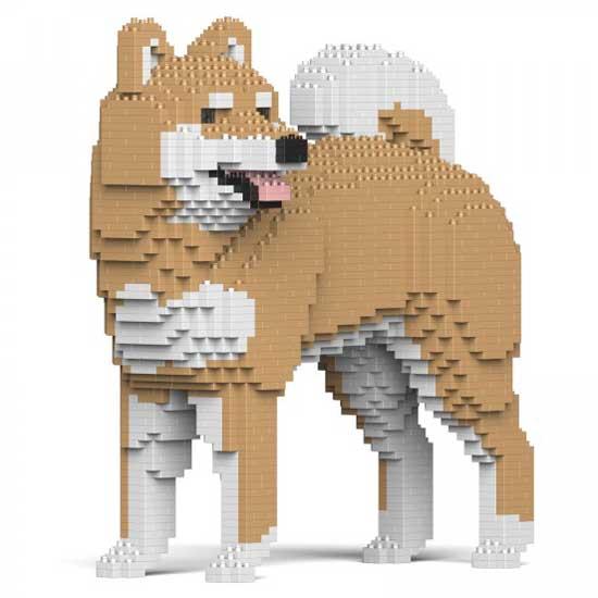 【無料ラッピングサービス有り】 JEKCA ジェッカブロック 柴犬 ベージュ 02S-M02 Sculptor 立体パズル 組立パズルの画像