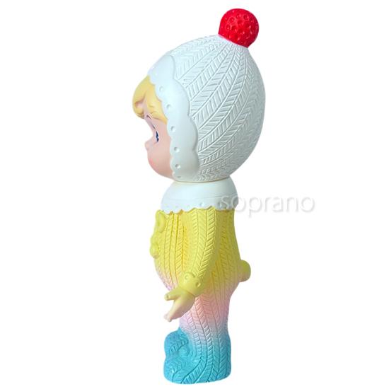 チャーミーちゃん ポンポン帽子 タケヤマノリヤ コラボ レインボー