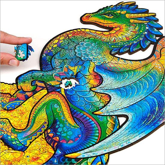 UNIDRAGON ユニドラゴン 木製パズル 守護竜 キングサイズ 27×44cm 330 