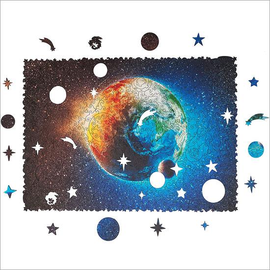 UNIDRAGON ユニドラゴン 木製パズル プラネットアース キングサイズ 43