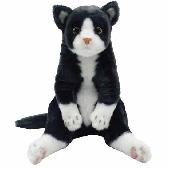 すわっちぃZoo にゃんこ ハチワレ 猫のぬいぐるみ スコ座り : ソプラノ