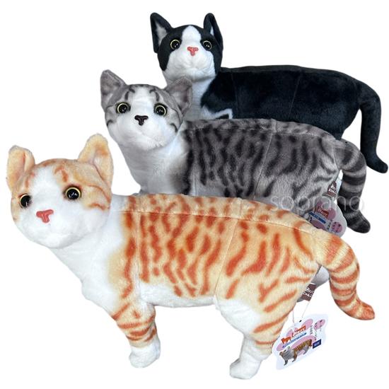 みあげてにゃんこ キジ白 猫のぬいぐるみ : ソプラノYahoo!店 - 通販