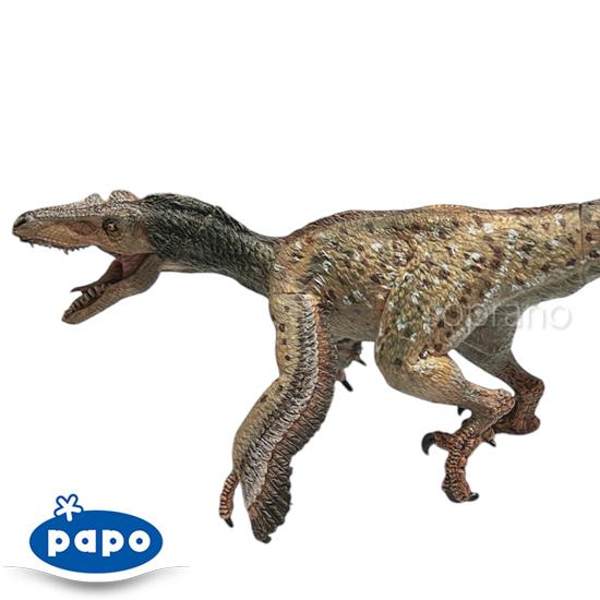 papo パポ 恐竜フィギュア 55086 ベロキラプトル 羽毛
