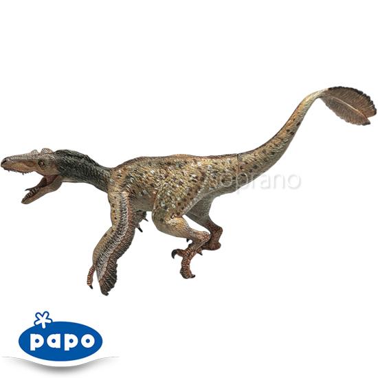 papo パポ 恐竜フィギュア 55086 ベロキラプトル 羽毛