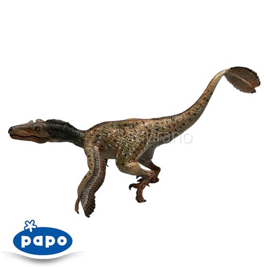 papo パポ 恐竜フィギュア 55086 ベロキラプトル 羽毛
