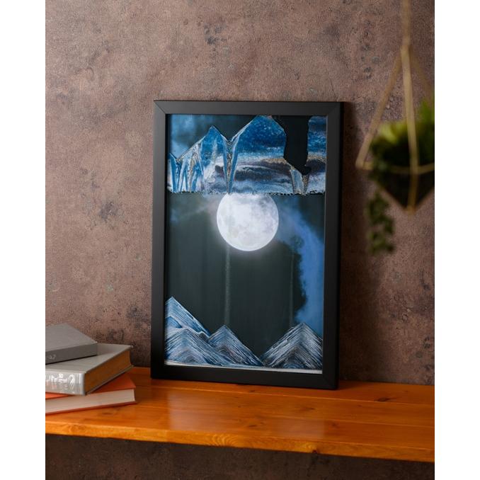 サンドピクチャーMangetsu-満月- byKAGAYA 無料ラッピングサービス有り】 サンドピクチャー 十六夜