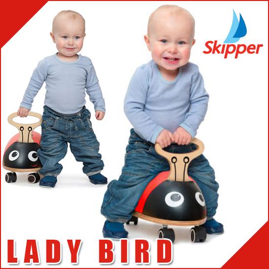 スキッパー社 乗用玩具 ライドアンドロール レディバード てんとう虫 Skipperの画像