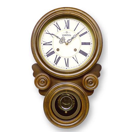 無料ラッピングサービス有り さんてる だるま振り子時計 ボンボン 時打ち だるま振り子時計 日本