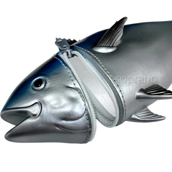 マグロペンケース クロマグロ ミニポーチ 魚ポーチ 黒マグロ