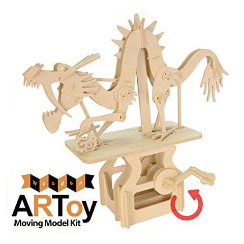 組立式木製カラクリ模型工作キット アートイ artoy 雲を駆け登る