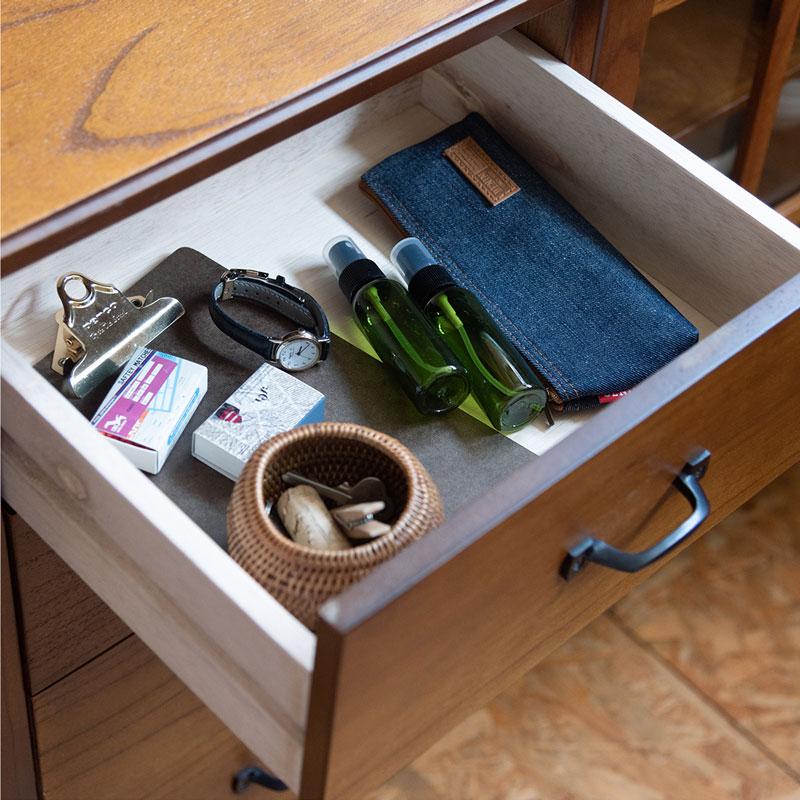 キャビネット 120 完成品 食器棚 収納 天然木 無垢材 木製 ガラス