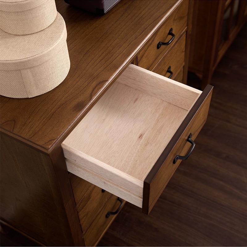 チェスト 80 完成品 タンス 収納 天然木 無垢材 木製 脚付き ミンディ