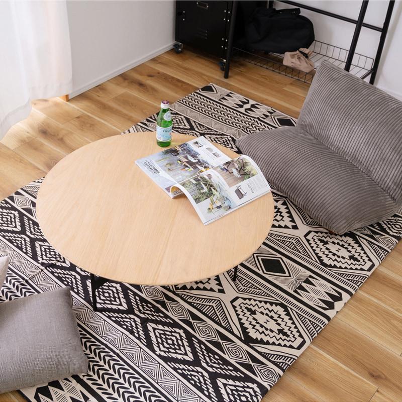 センターテーブル ラウンドテーブル ローテーブル 丸型 直径78cm