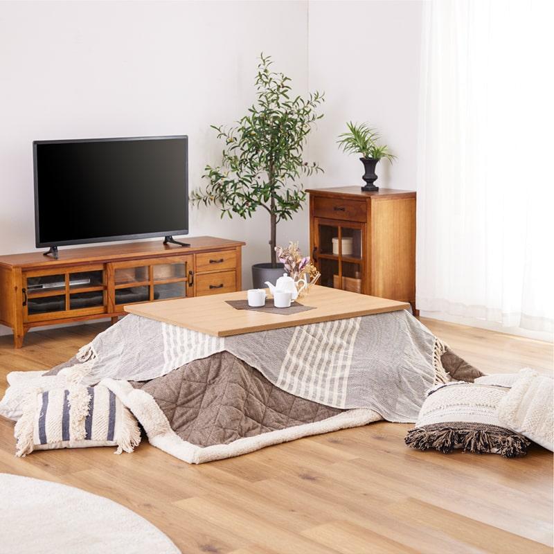 こたつテーブル 105cm 長方形 テーブル単品 木製 こたつ ローテーブル