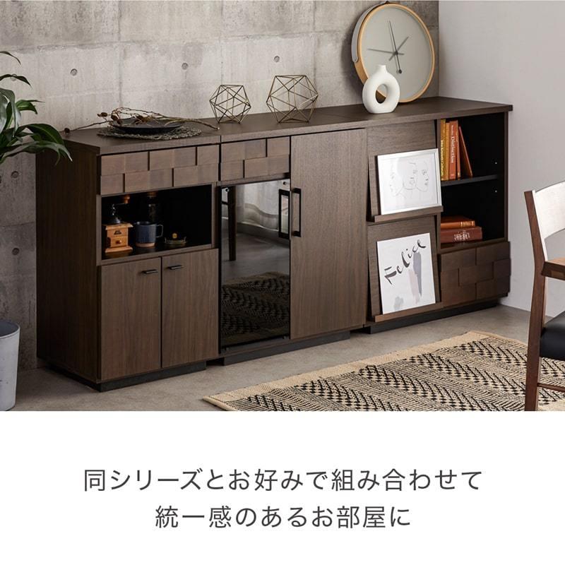 ブラウン 食器棚・キッチンカウンター キッチンカウンター カウンターキッチン 食器棚 木製 キッチン収納