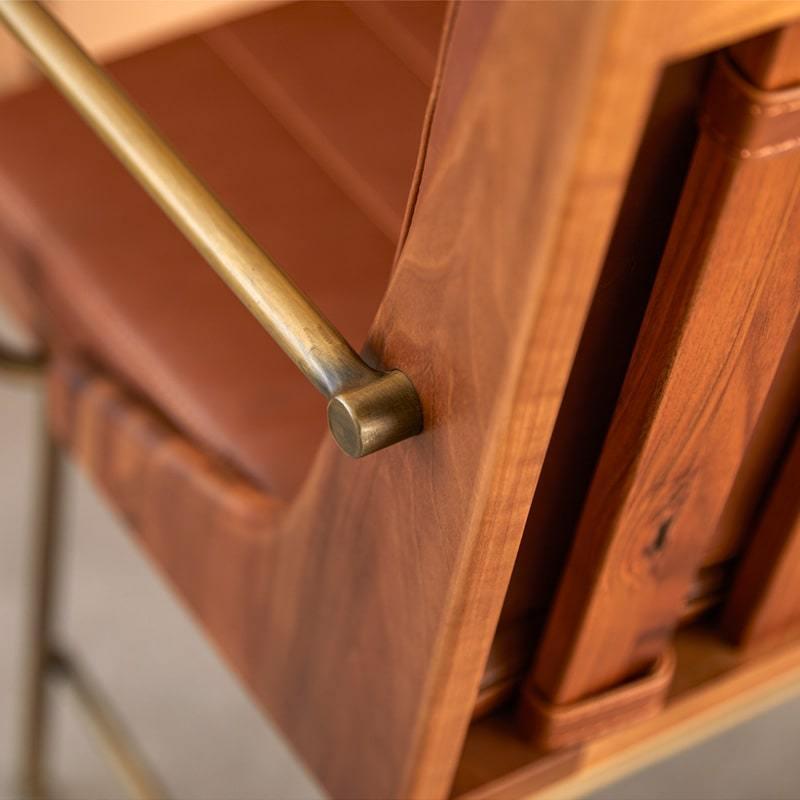 ダイニングチェア チェア 肘付き 細脚 レザー 風 キャメル ブラウン