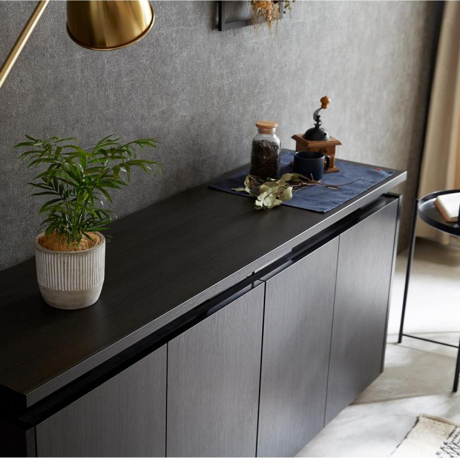 サイドボード キャビネット キッチンカウンター 160 リビング 白 黒 ブラウン 収納 おしゃれ 大川家具 完成品 国産 Moa Fn6108 Living Journey 通販 Yahoo ショッピング