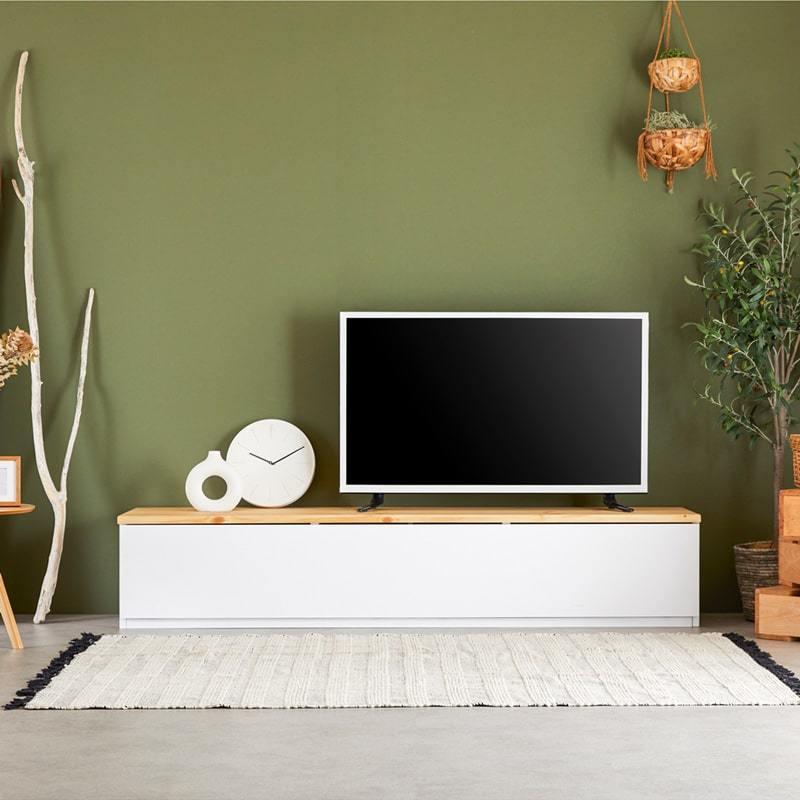正規品】 良品☆テレビ台 無垢材 テレビボード 200 テレビ台 節