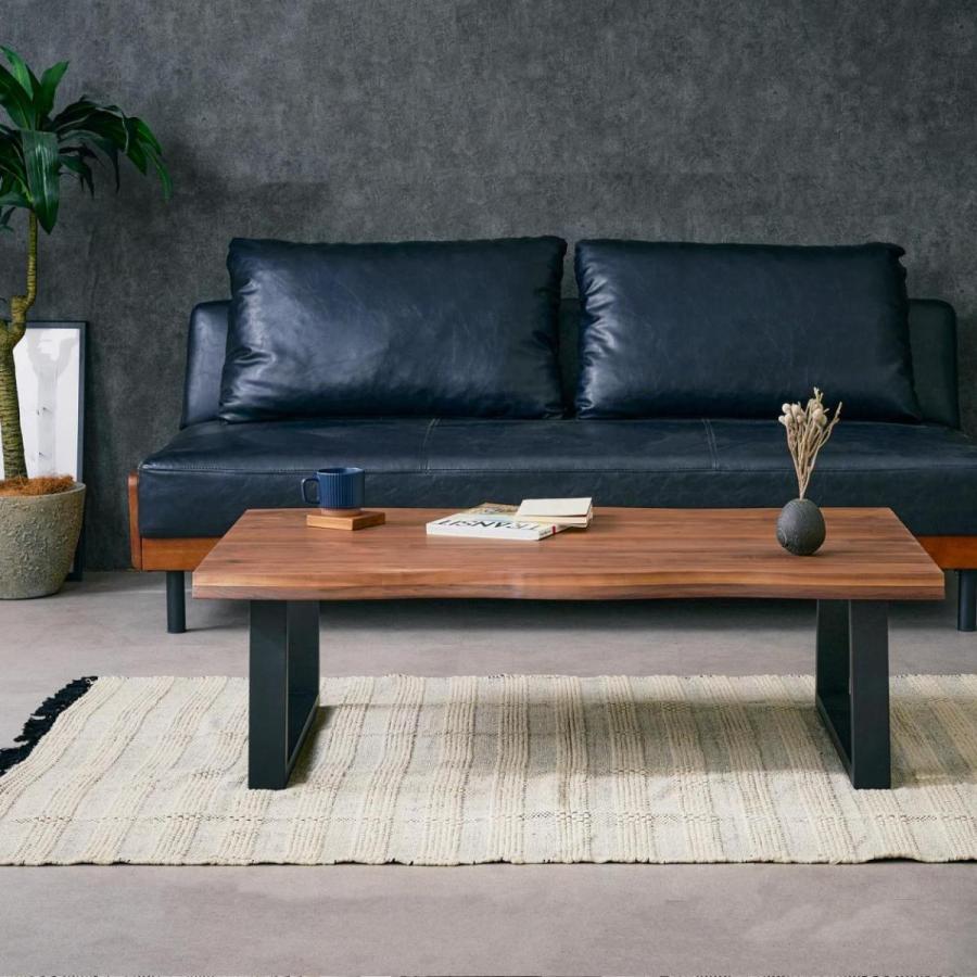 天然木】大川家具センターテーブル 琥珀 W120cm x D75cm