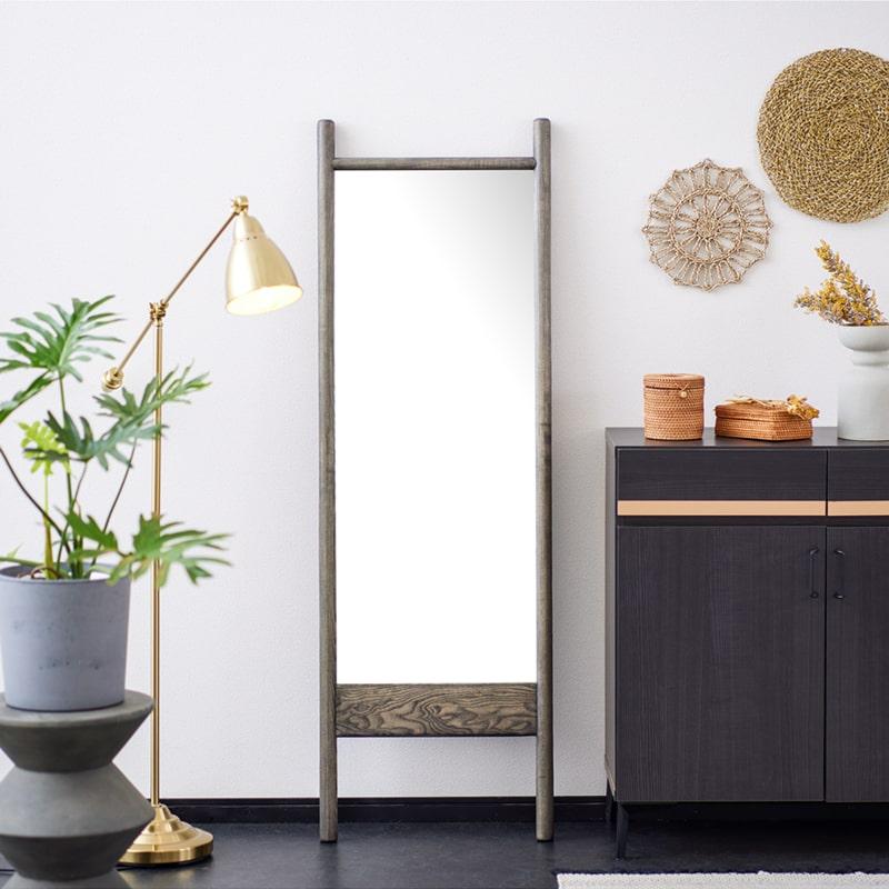 ナチュラルウッド 縦長スタンドミラー ナチュラルウッド スタンドミラー 縦長