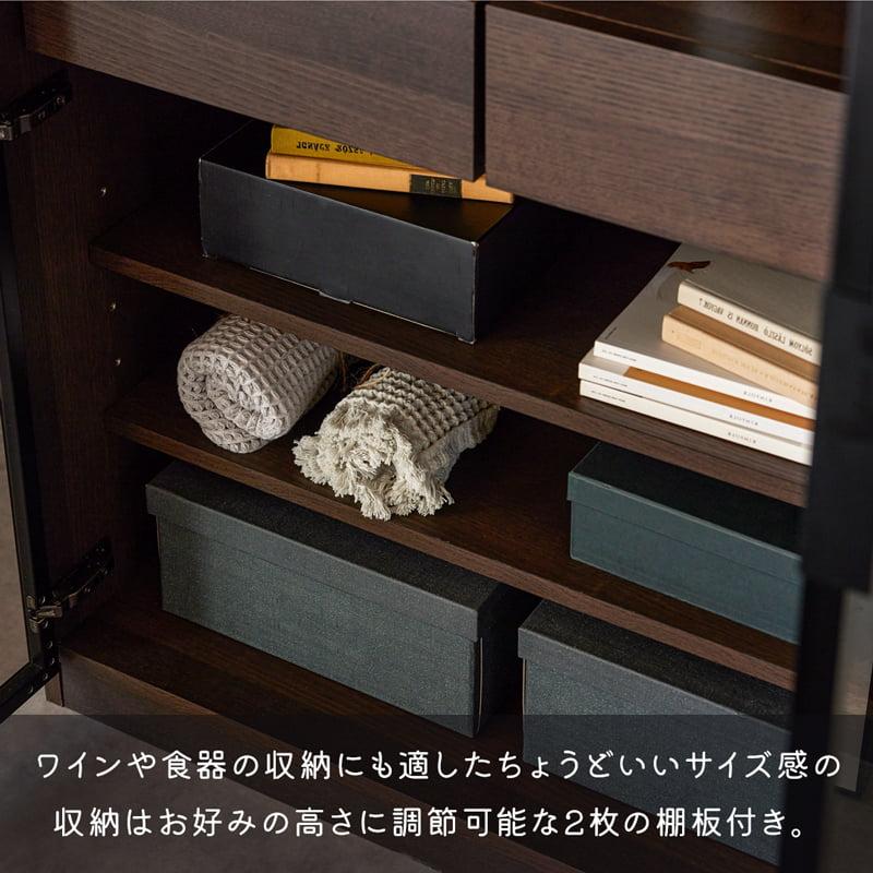 ≪組立・設置配送付き≫ ガラスキャビネット ガラス収納 幅90 高さ120