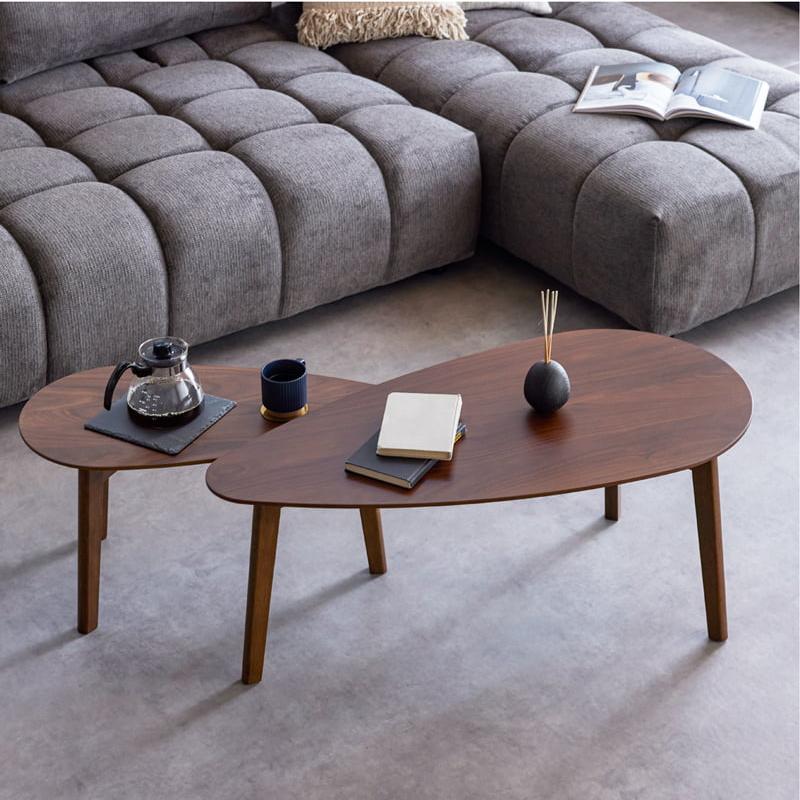 【2点セット】ローテーブル リビングテーブル センター【ブラウン】 センターテーブル ネストテーブル 2点セット ローテーブル テーブル