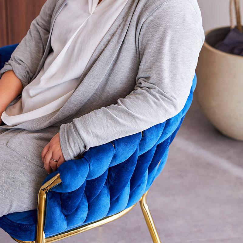ロープ編みデザイン ダイニングチェア 屋外用ロープ編み折りたたみダイニングチェア - Blossom Furnishings