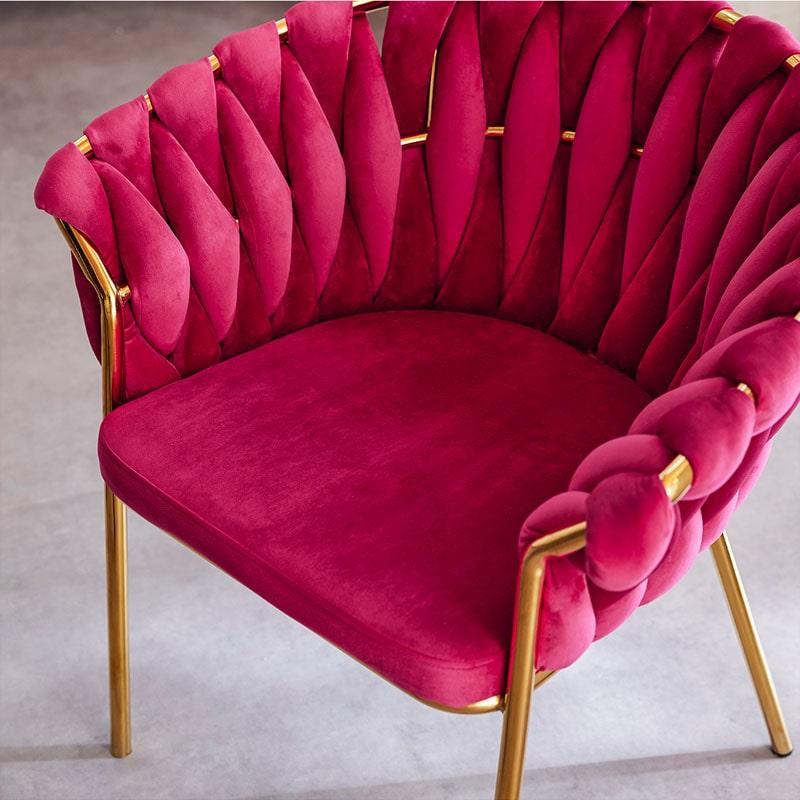 ロープ編みデザイン ダイニングチェア 屋外用ロープ編み折りたたみダイニングチェア - Blossom Furnishings