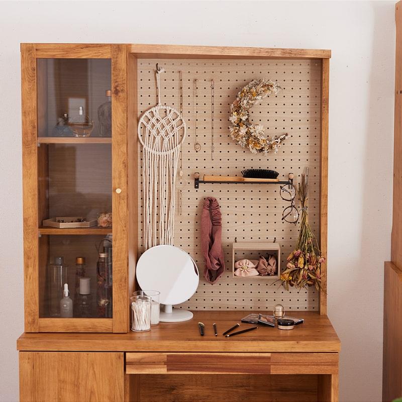 フリーラック ラック 90cm 収納 パンチングボード 有孔ボード リビング