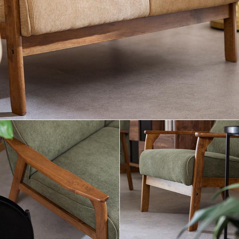 ソファ ソファー Sofa 二人掛けソファ コーデュロイ 二人 2Pソファ
