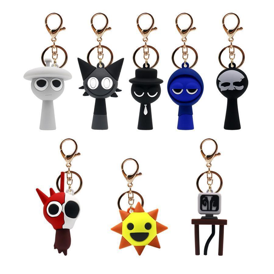 カラー選べる5個セット】 キーホルダー スプランキー sprunki plush